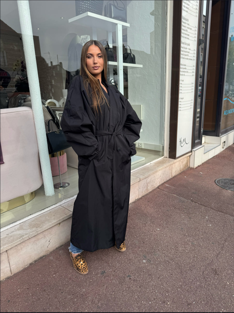 Trench manches bouffant