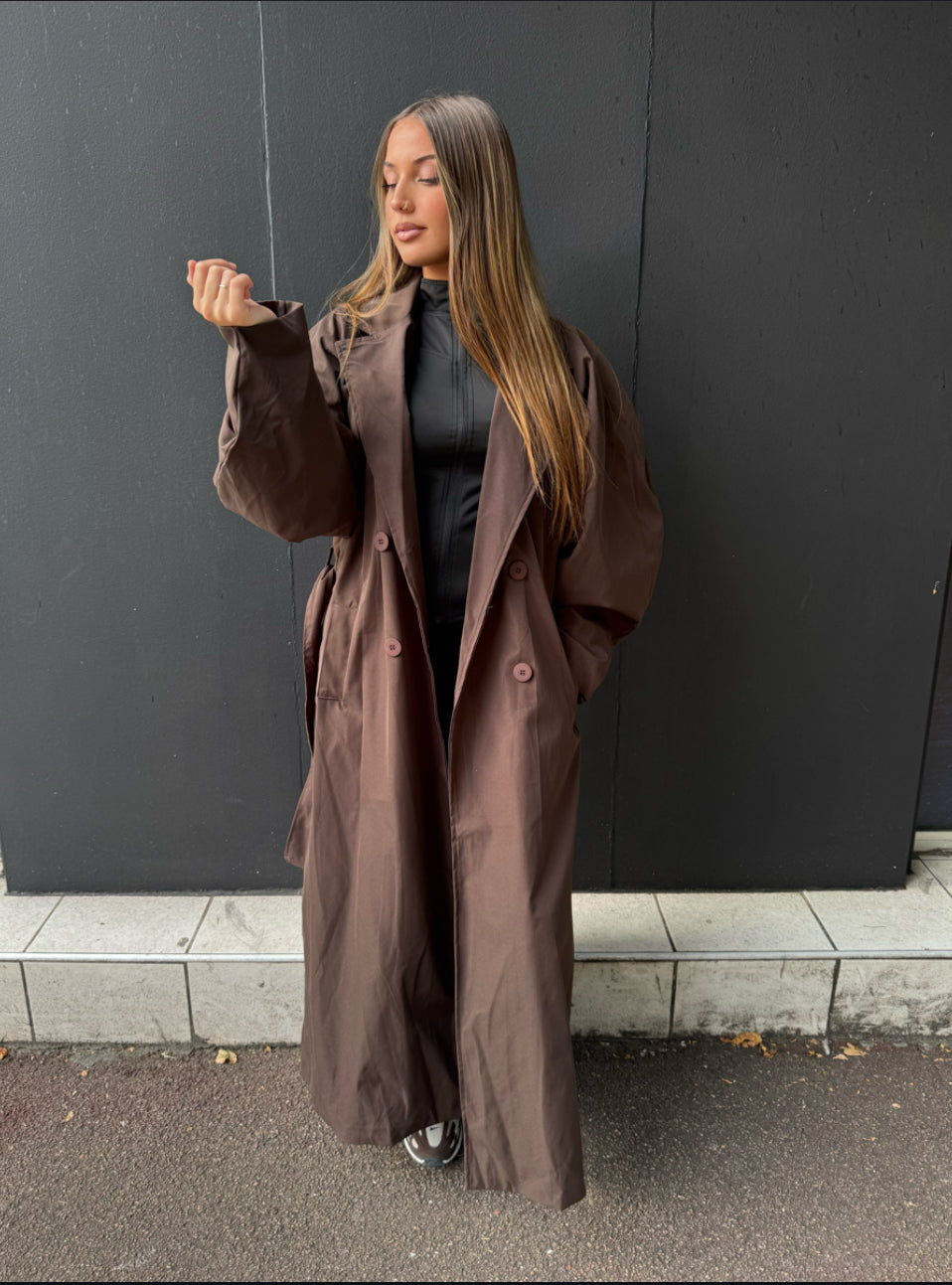 Trench manches bouffant
